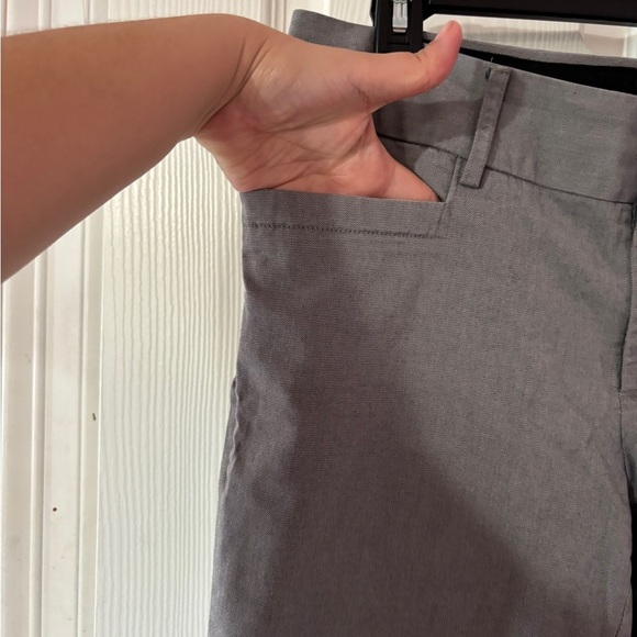 Banana Republic Gray Straight-Leg Pants Size 10 - Picture 3 of 11